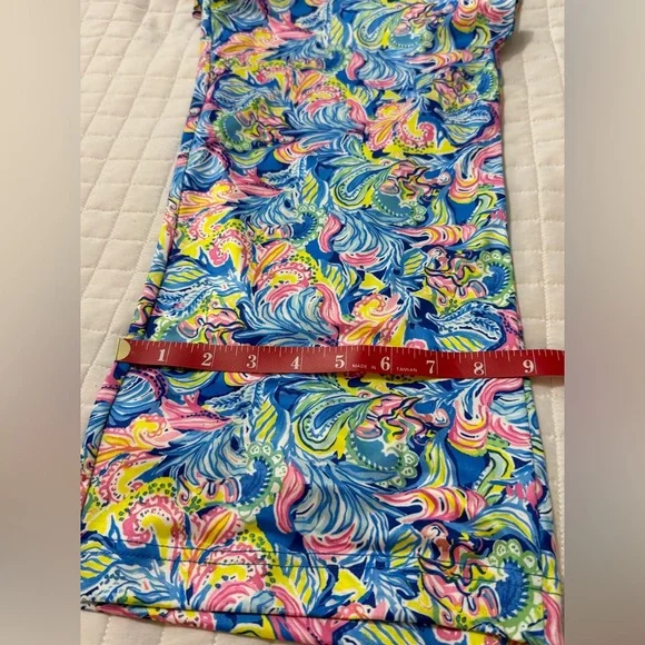 Bright Swirl Wide-Leg Jeans in Blue & Pink - Picture 9 of 11